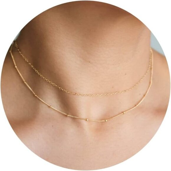 Jewelry - Stylish Gold Plated Choker Necklace with Lobster Clasp - Versatile Accessory